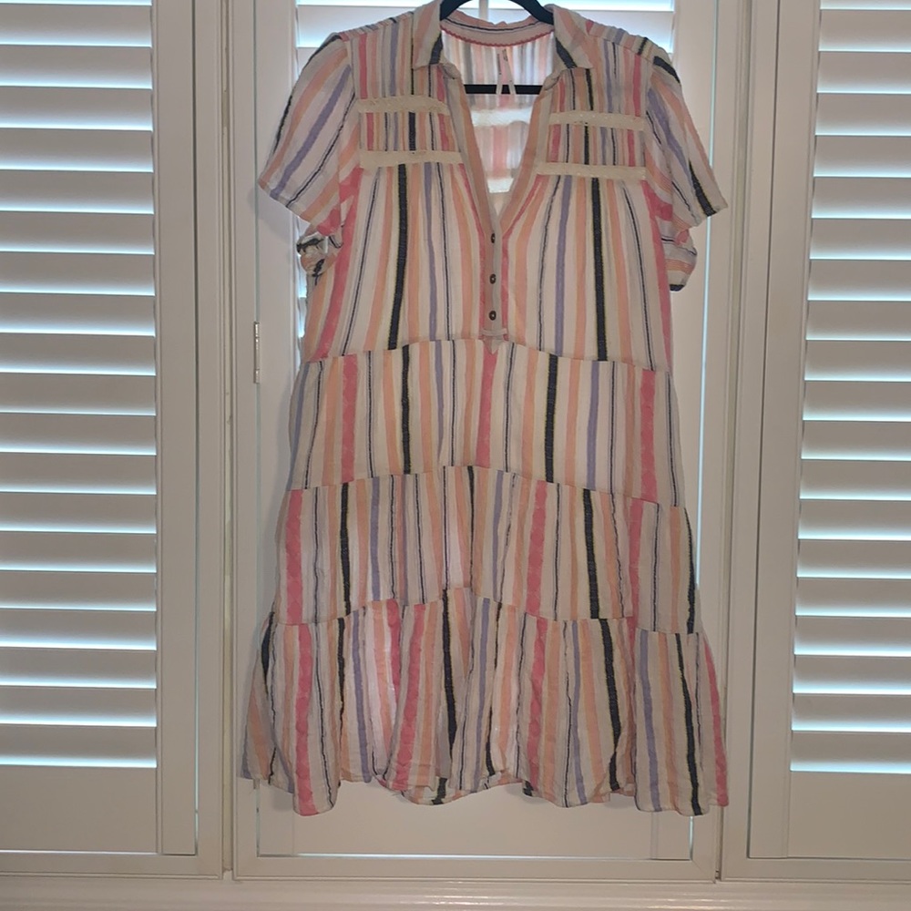 Anthropologie stripe dress. Large.